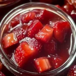 Fraise Rhubarbe Confiture
