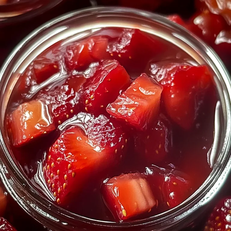 Fraise Rhubarbe Confiture