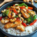 Poulet aux noix de cajou savoureux