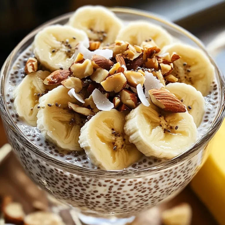 Pudding chia banane healthy