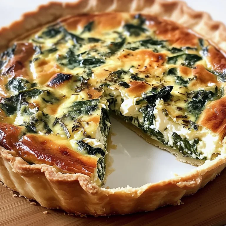 Quiche Boursin épinards maison