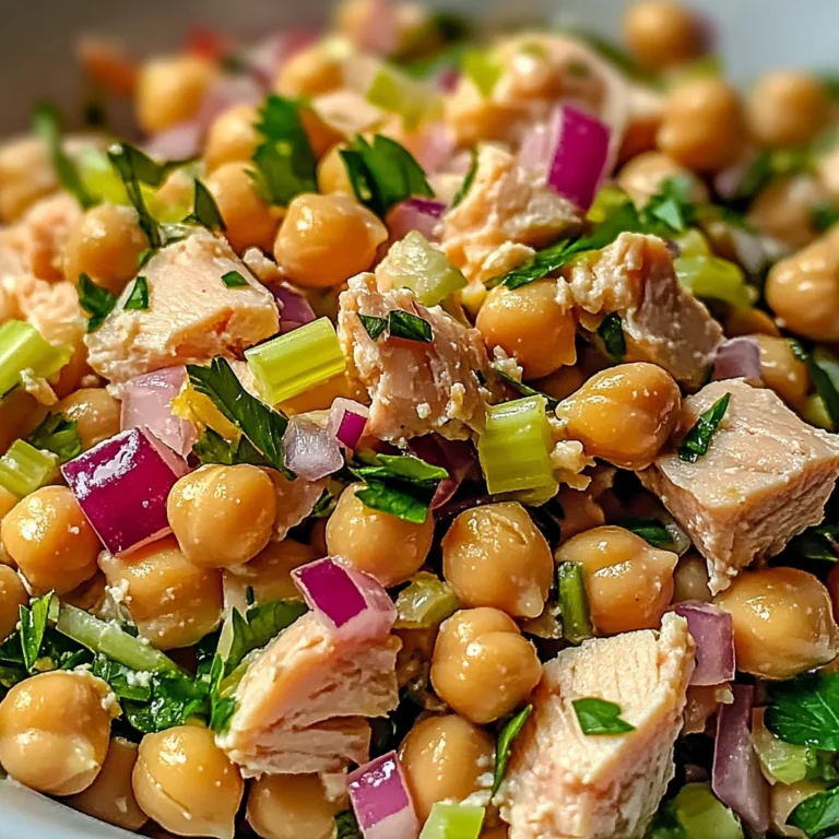 Salade rapide pois chiches thon