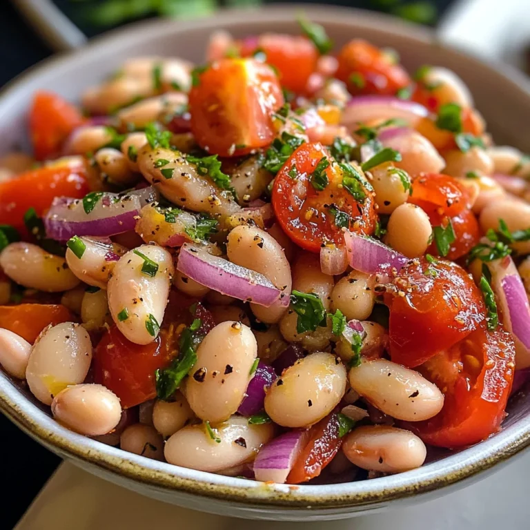 Salade turque haricots blancs