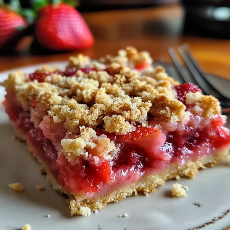 Carrés aux fraises gourmands