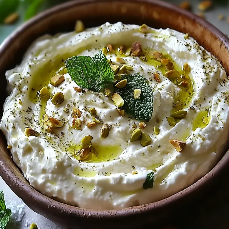 Crème de feta à la menthe et pistache