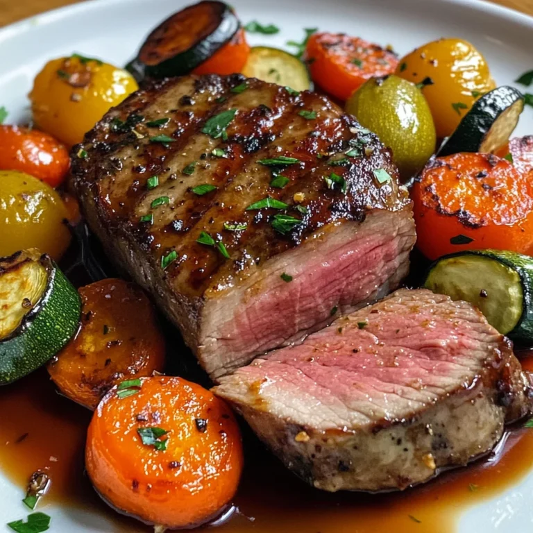 Filet mignon aux petits légumes