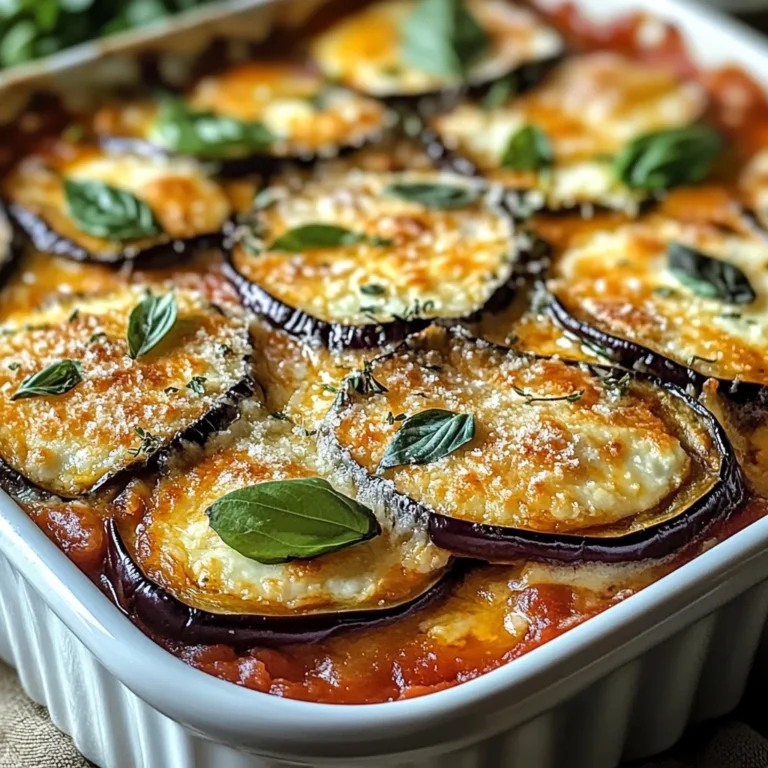 Gratin d’aubergines savoureux