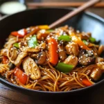 Nouilles sautées asiatiques rapides