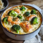 Parmentier au saumon et brocolis