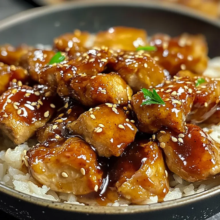 Poulet caramélisé savoureux