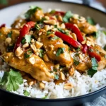 Poulet thaï sauce cacahuète