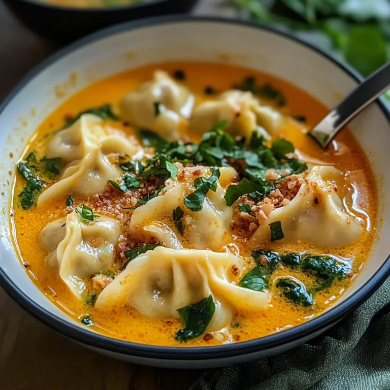 Soupe thaï réconfortante aux raviolis