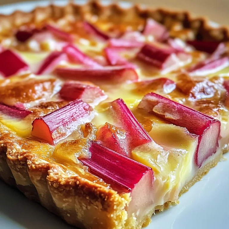 Tarte rhubarbe facile rapide