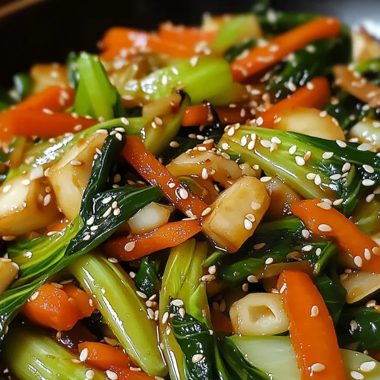 Wok croustillant aux légumes asiatiques